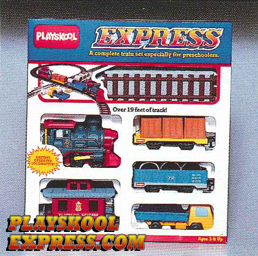 playskool express train set 1988